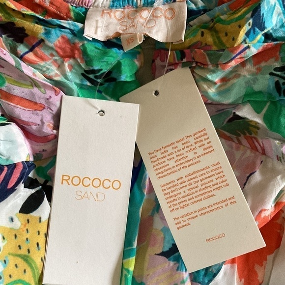 ROCOCO SAND Quinn Dress Short Tropical Mini Dress NWT - Picture 6 of 8